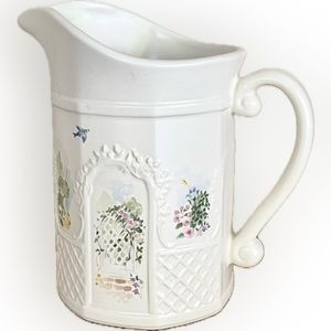 PFALTZGRAFF Vintage Cap May Floral Sculpted Pitcher